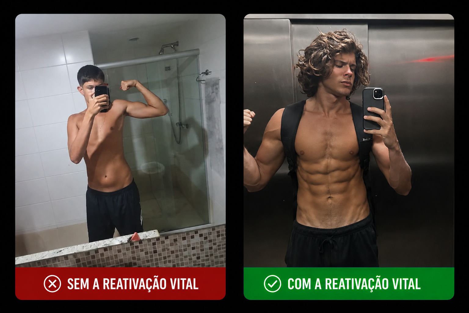Antes e depois do Macedo